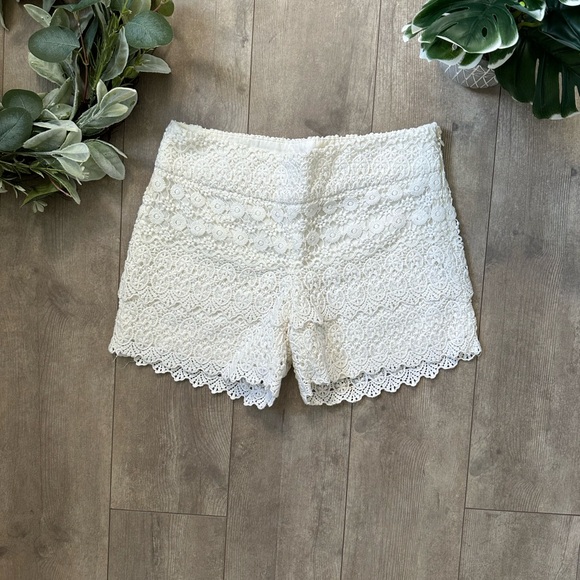 New Ann Taylor Loft Riviera Short White Lace Crochet Shorts women’s Size 00 - Picture 13 of 16